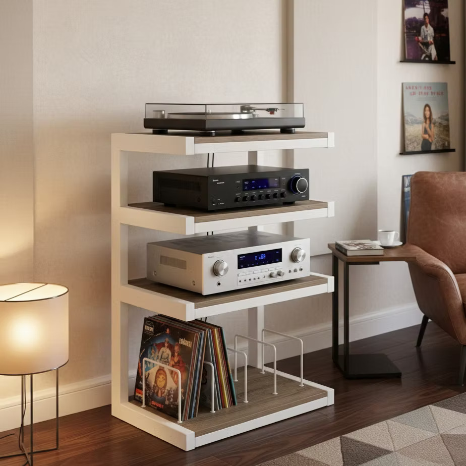 картинка Esse Hifi VInyl Oak\white Симпл дистрибьюшн