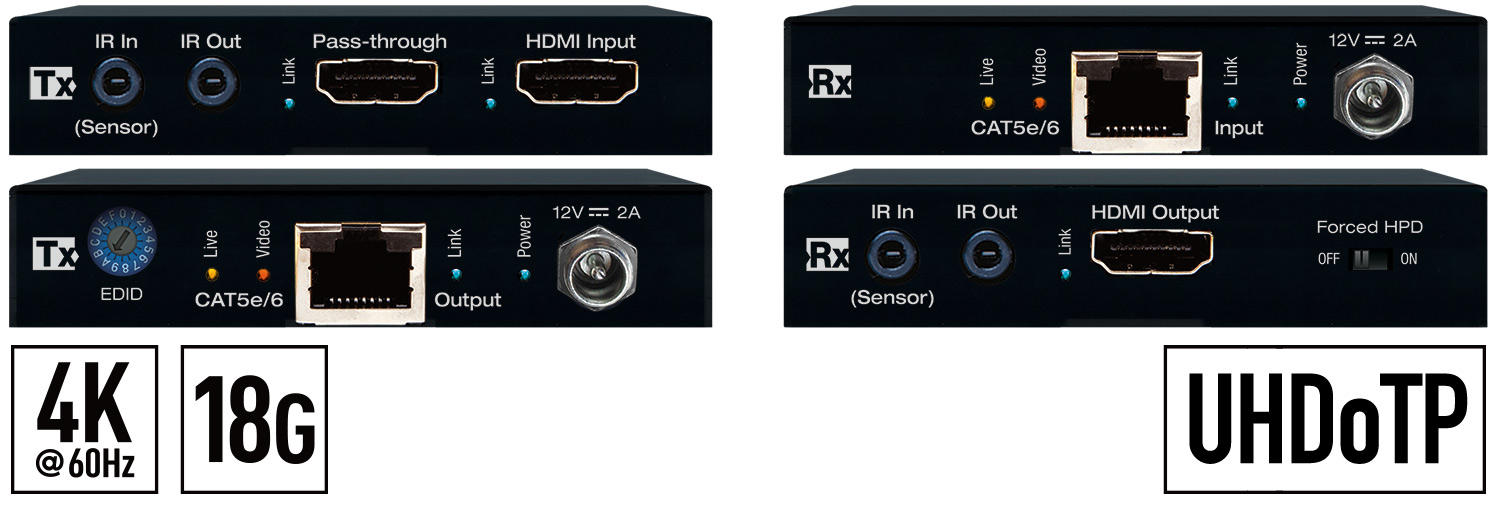 Новый экстендер Key Digital KD-EX18G для 4К HDMI-сигнала с управлением.